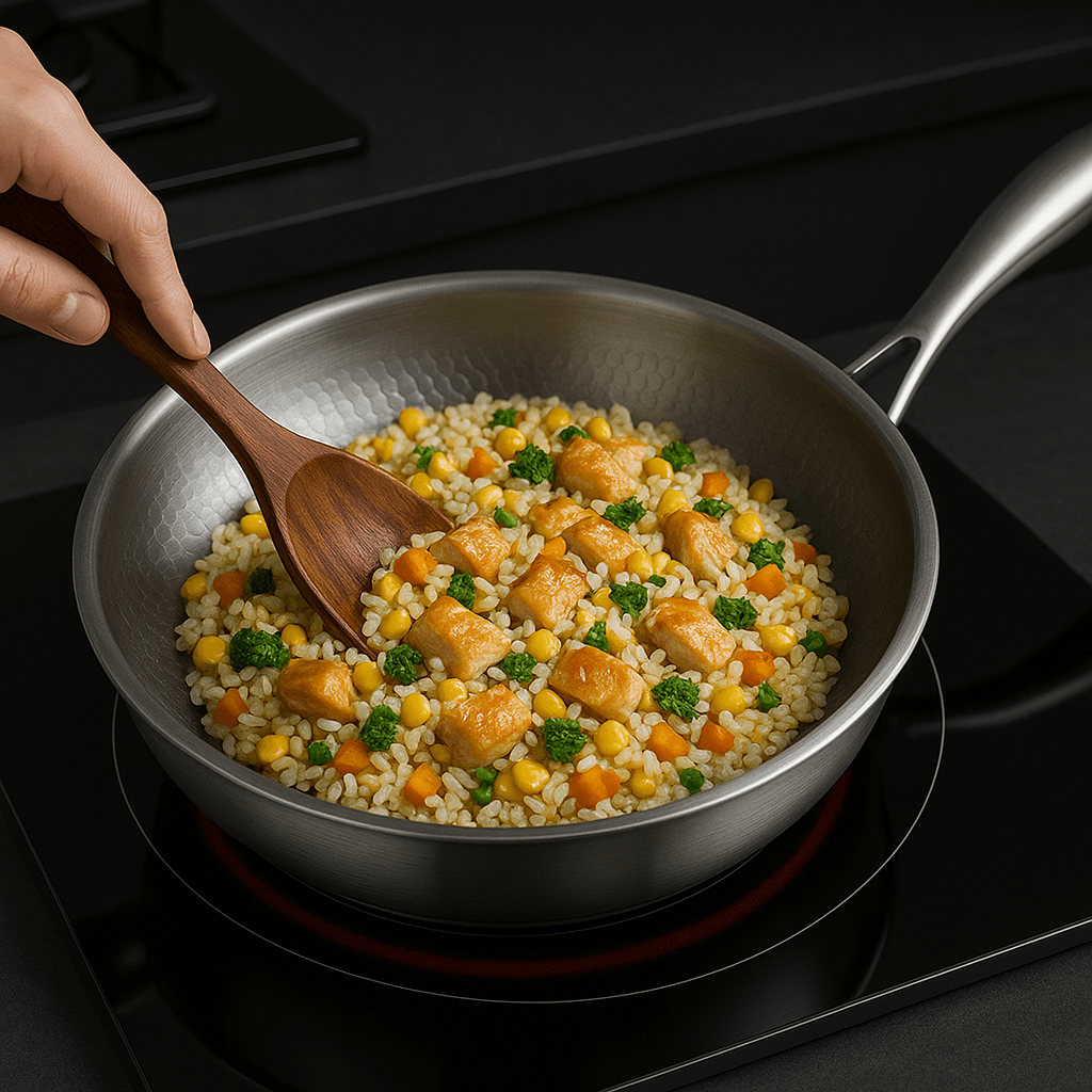 Titan Pan – Hammered Titan, 28 cm, Suitable for induction, gas, and oven, Durable kitchenware for any kitchen