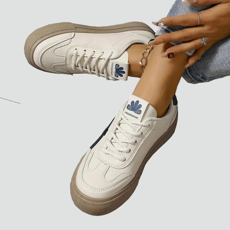 Dame Retro Sneakers med Komfortsål – Casual Design