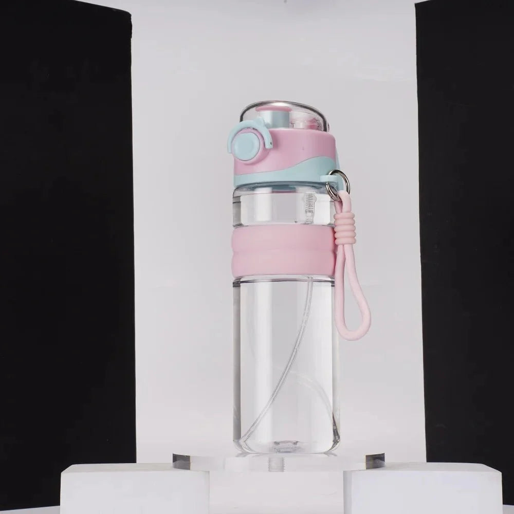 Water Bottle with Mist Spray – 800 ml, Leak-Proof Design for Sports and Outdoor Activities