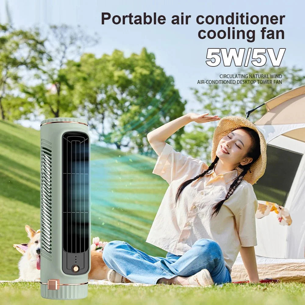 Bladeless Tower Fan – Stylish, 360° Air Circulation for the Bedroom, Living Room, or Office