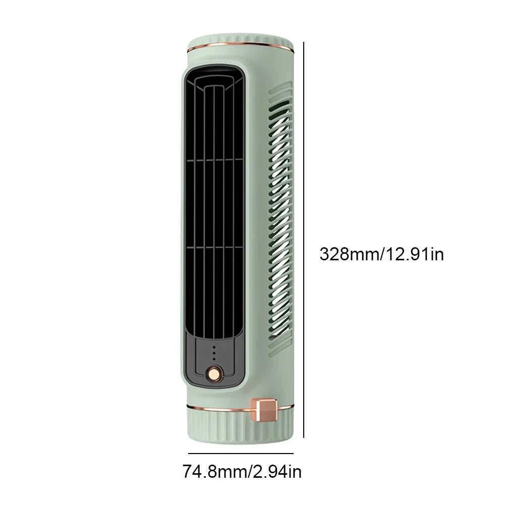 Bladeless Tower Fan – Stylish, 360° Air Circulation for the Bedroom, Living Room, or Office