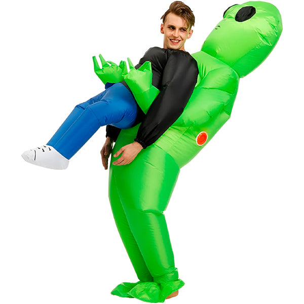 Oppustelig Rumvæsen Kostume til Halloween - Sjovt Ufo-Kostume