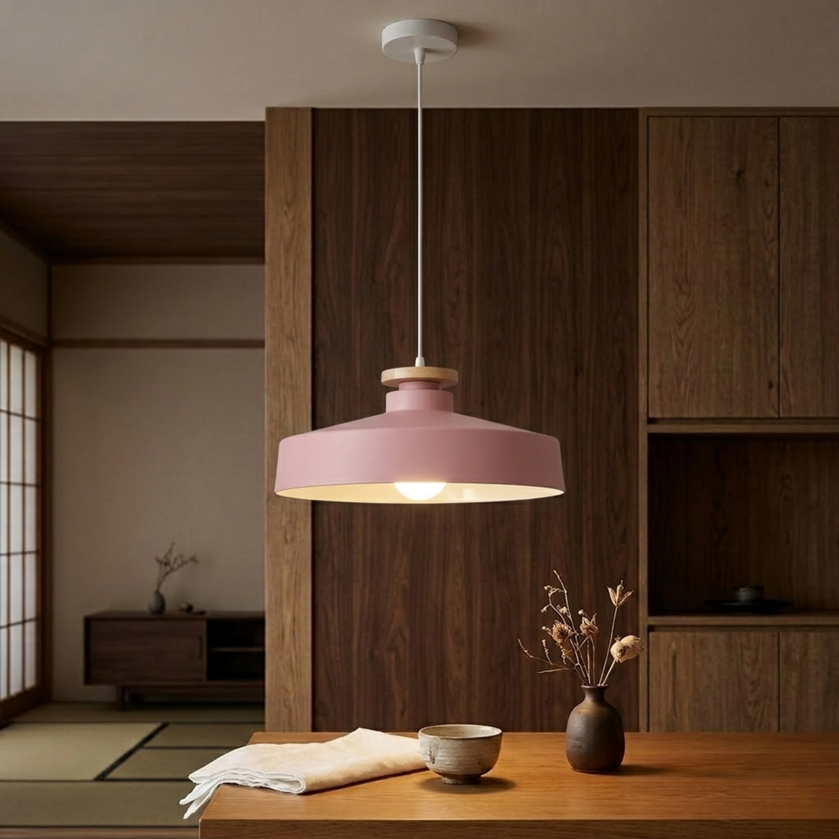 Black Iron LED Pendant Ceiling Light, view 10