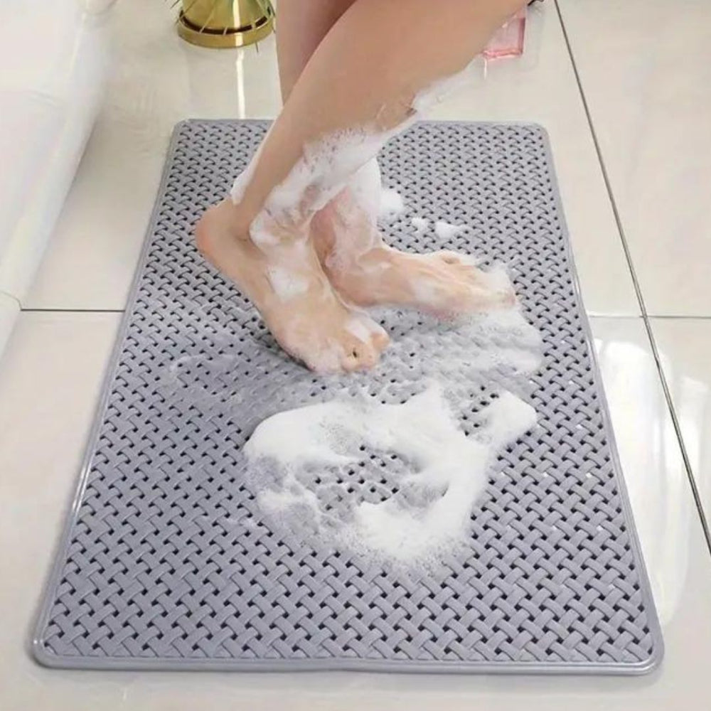 GripMaster Bath Mat – Non-slip, White for Bathroom or Shower with Easy Maintenance