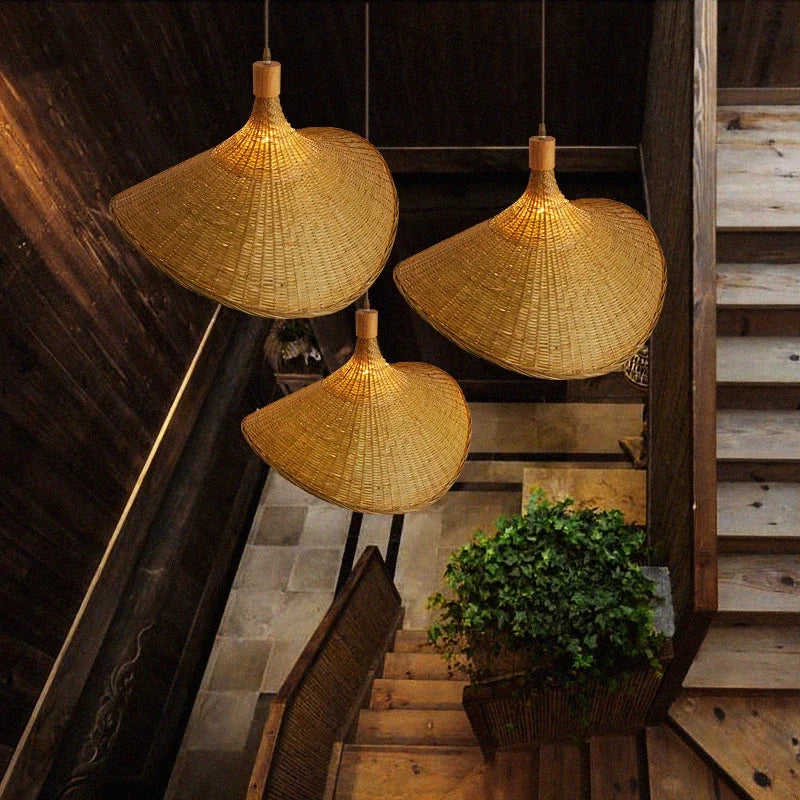 Bamboo Pendant Lamp – Bohemian Design for Dining Room or Living Room