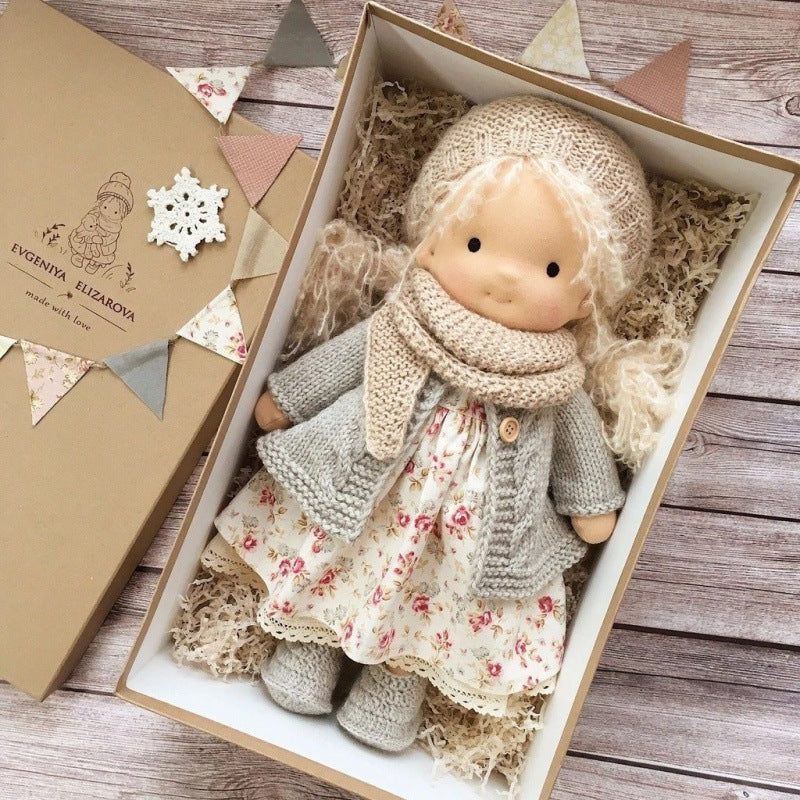 Waldorf Doll – Mohair Bouclé, Handmade for Creative Play for Children Ages 3 and Up