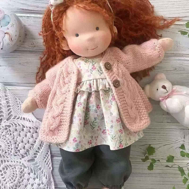 Waldorf Doll – Mohair Bouclé, Handmade for Creative Play for Children Ages 3 and Up