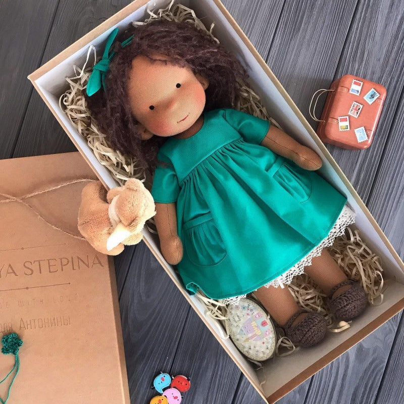 Waldorf Doll – Mohair Bouclé, Handmade for Creative Play for Children Ages 3 and Up