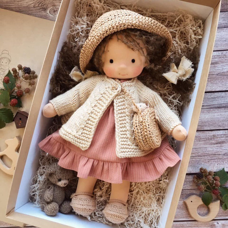 Waldorf Doll – Mohair Bouclé, Handmade for Creative Play for Children Ages 3 and Up