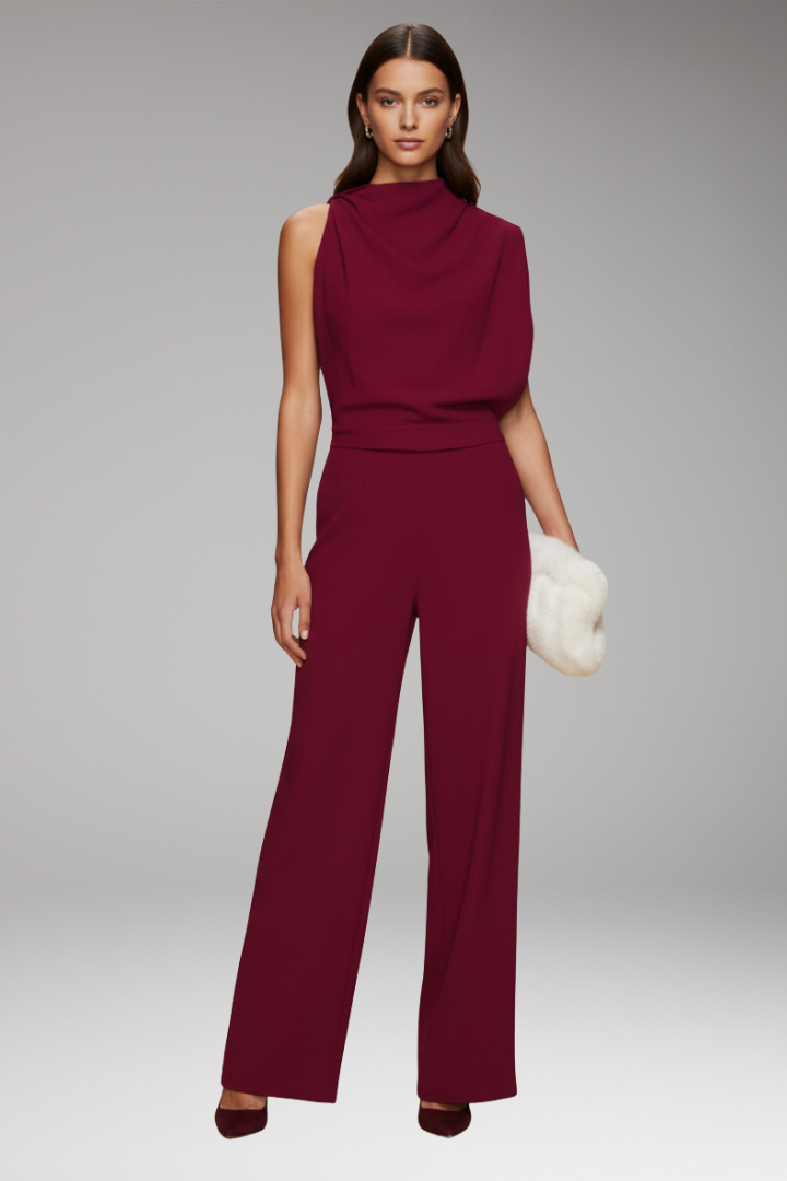 Dame Jumpsuit Uden Ærmer, Tailleret Talje og Brede Ben