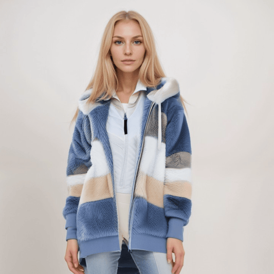 Ladies Hoodie with Zipper - Fleece Hoodie Vest, Casual for Everyday Use