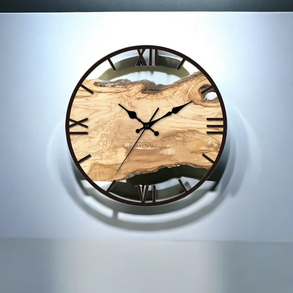 Transparent wall clock – Modern simple design of acrylic for living room, bedroom, or office
