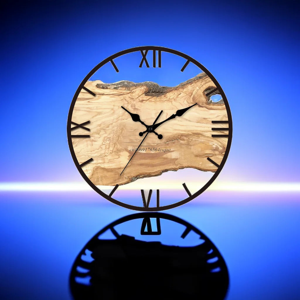 Transparent wall clock – Modern simple design of acrylic for living room, bedroom, or office