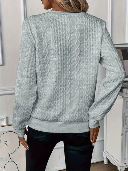 Basic Zip Sweater til kvinder - Langærmet sweater med lynlås til afslappet hverdagsbrug