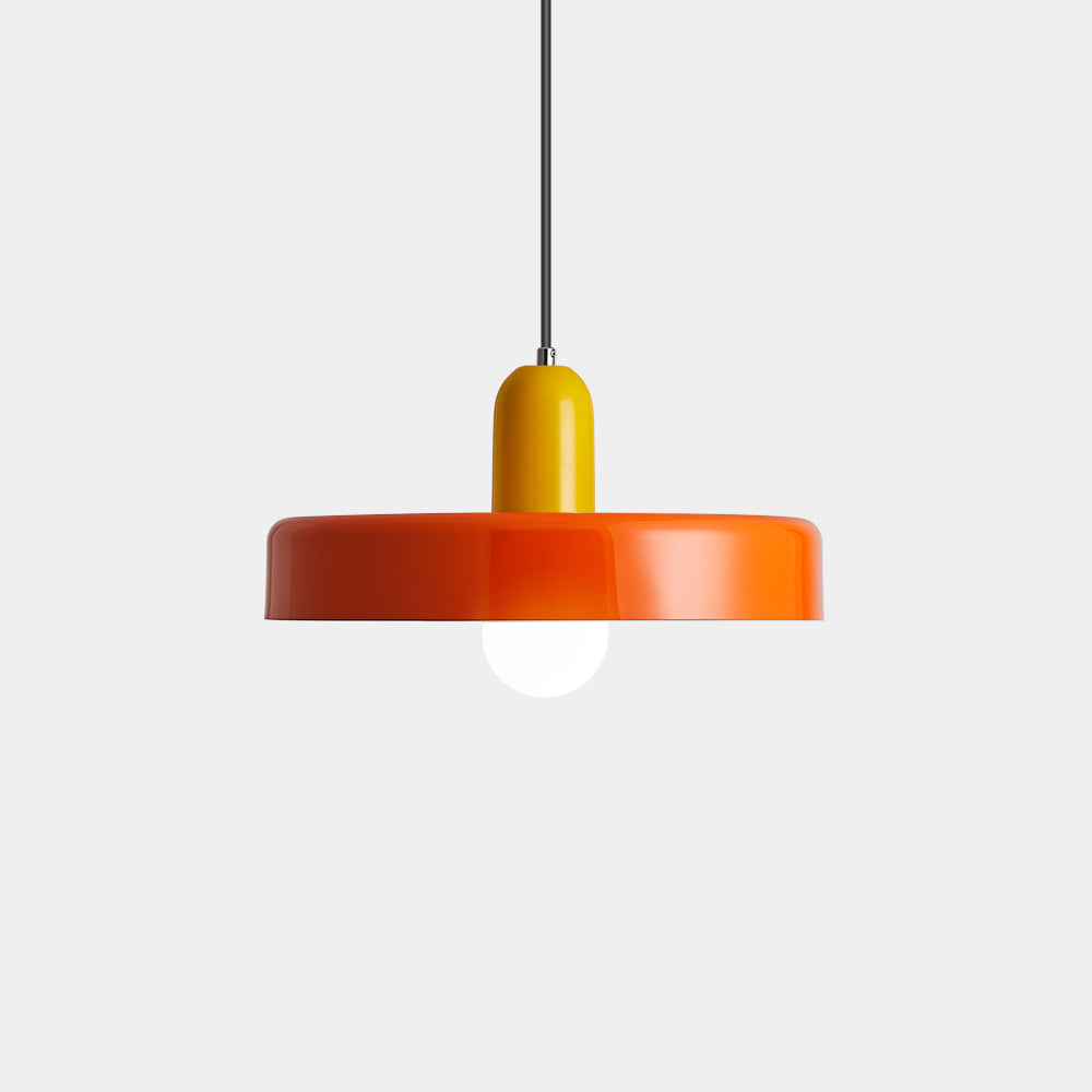 Pendant lamp - Modern design lamp in colorful iron for the dining table, kitchen, or living room.