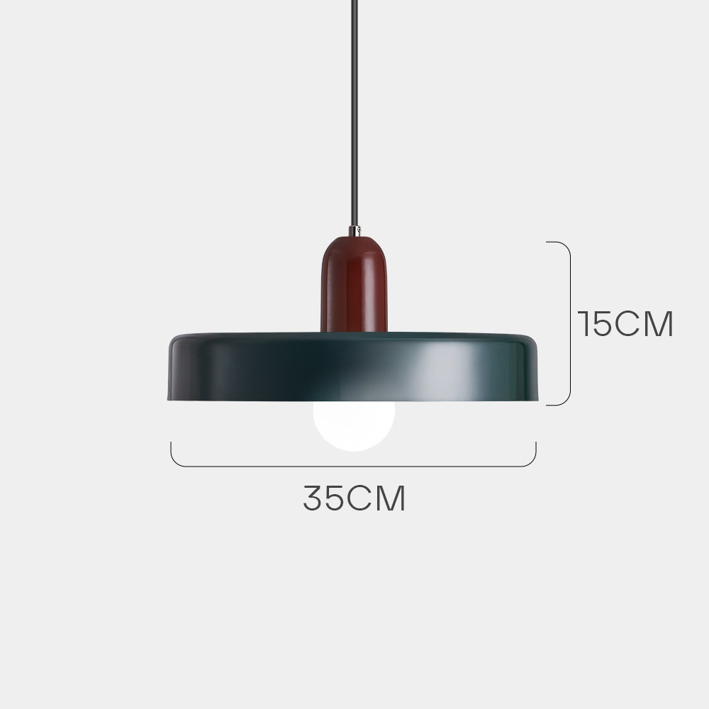 Pendant lamp - Modern design lamp in colorful iron for the dining table, kitchen, or living room.