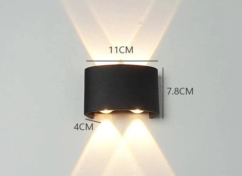Modern Outdoor LED Wall Lamp – Sleek Waterproof Light for Garden or Living Room, black metal wall sconce.