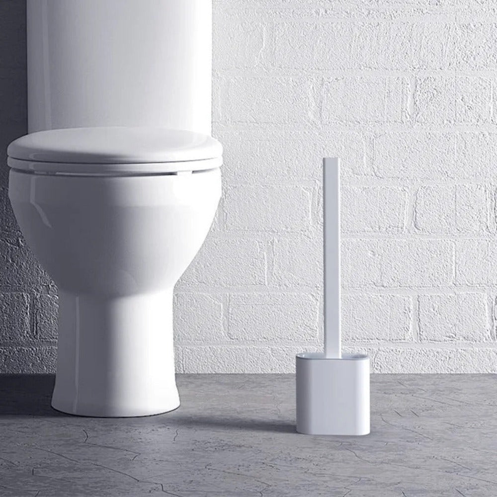 Silikone toiletbørste med vægbeslag – Hygiejnisk og effektiv til toilet og badeværelse