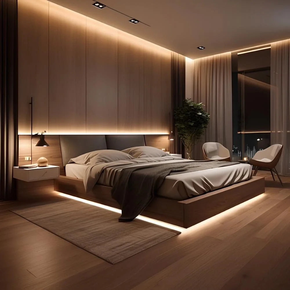 Motion LED Strip – Fleksibel og Vandtæt, Dæmpbar Belysningssystem til Trapper, Skabe og Badeværelser