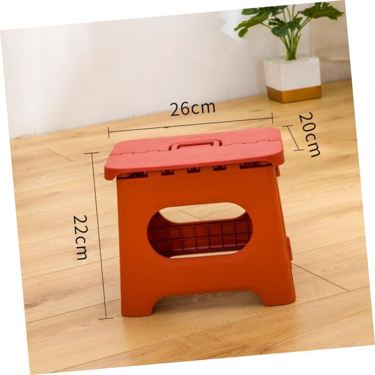 Folding Step Ladder – Durable Plastic, Compact Design for the Kitchen or Bathroom