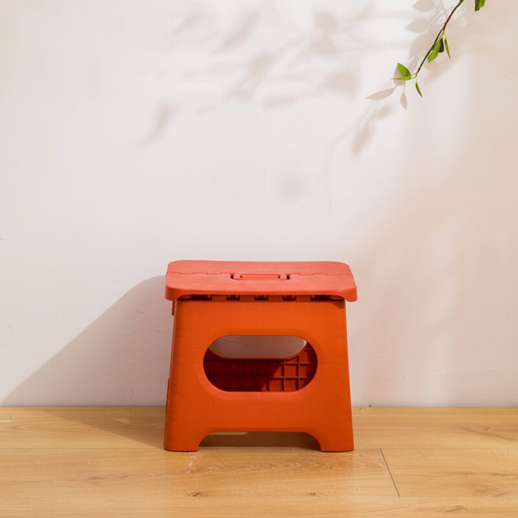 Folding Step Ladder – Durable Plastic, Compact Design for the Kitchen or Bathroom