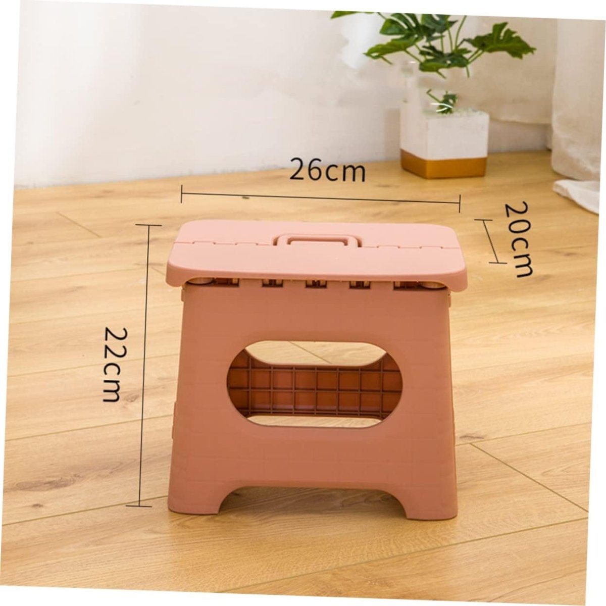 Folding Step Ladder – Durable Plastic, Compact Design for the Kitchen or Bathroom
