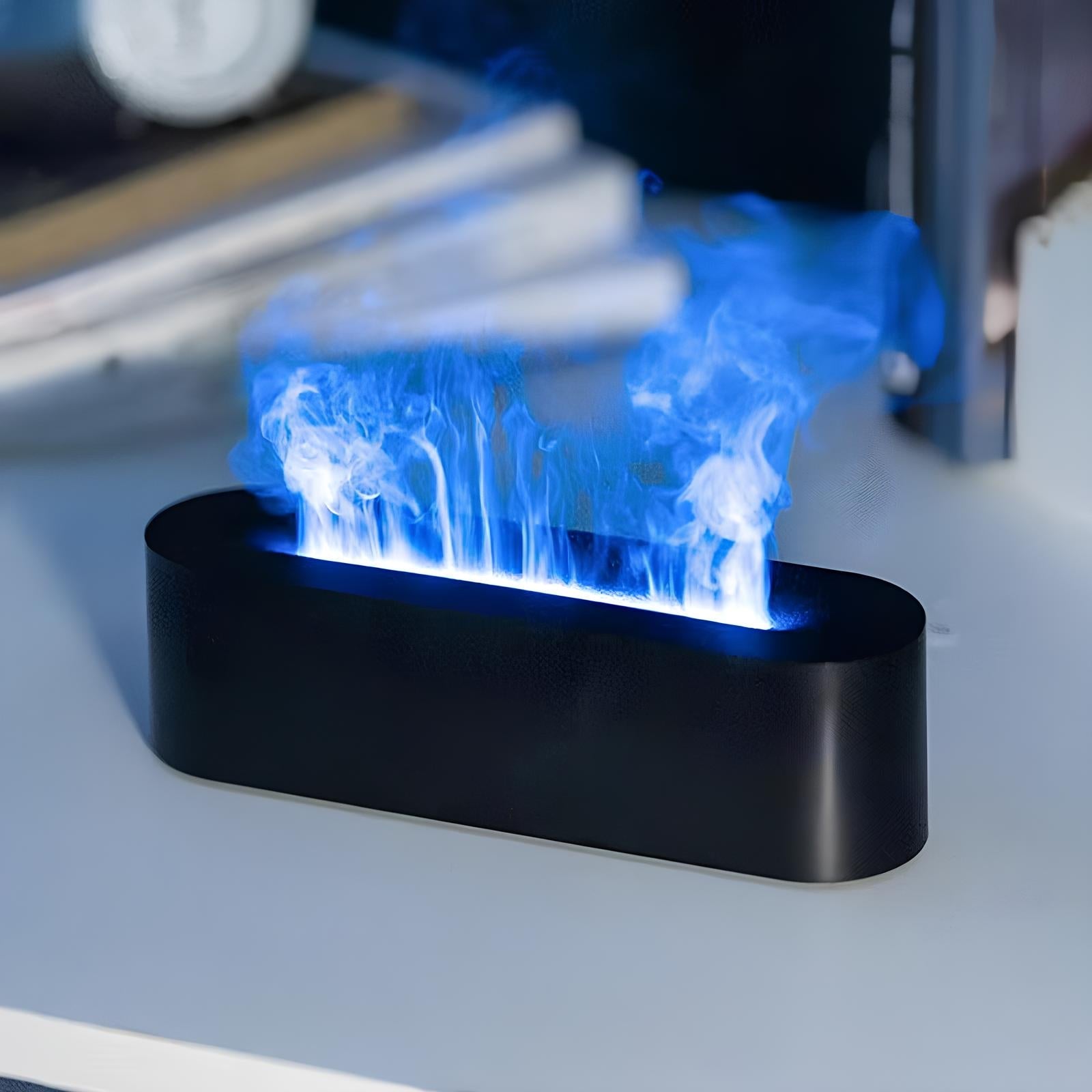 HumidiFir Lampe – Multifunktionel USB Luftfugter med 7 Farver og Aroma Diffusion til Soveværelse eller Stue