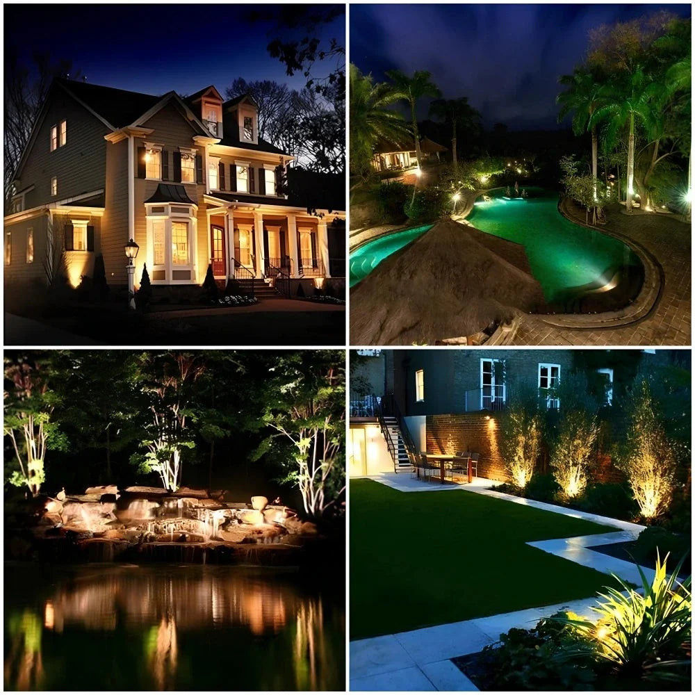 Solenergi Have Spotlys – Multicolor, Justerbart Design til Have, Terrasse eller Indkørsel