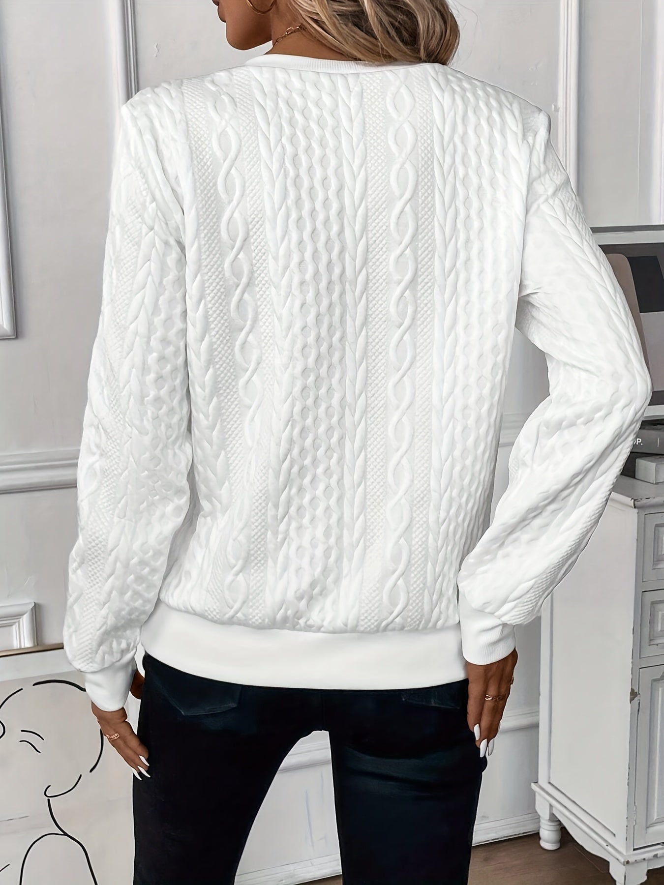 Basic Zip Sweater til kvinder - Langærmet sweater med lynlås til afslappet hverdagsbrug