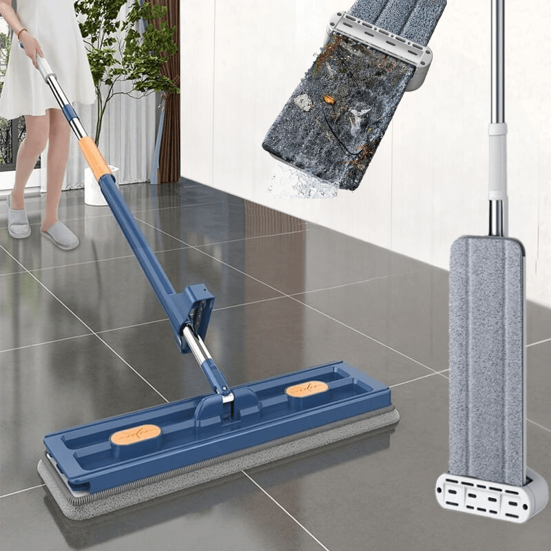 Roterende Mop 360° – Mikrofiber, Letvægtsdesign til Nem Rengøring af Alle Gulvtyper