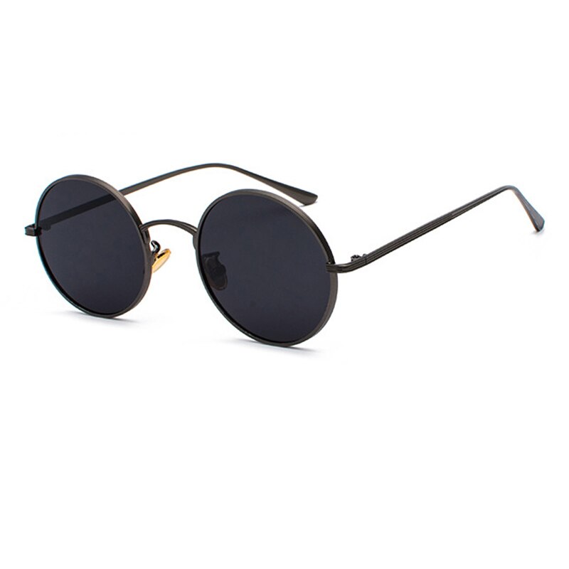 Unisex Solbriller med Rund Retro Design