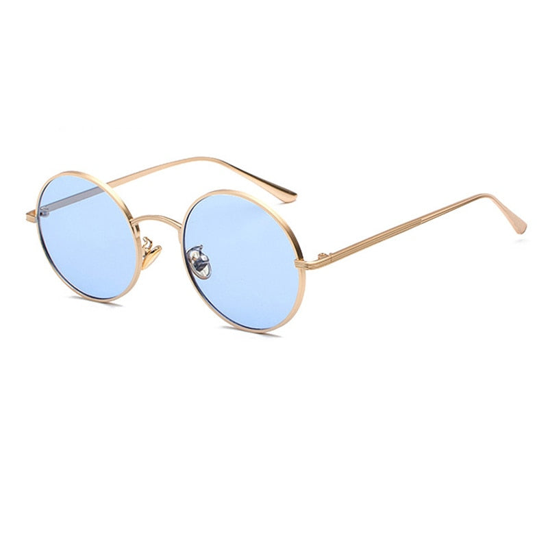 Unisex Solbriller med Rund Retro Design