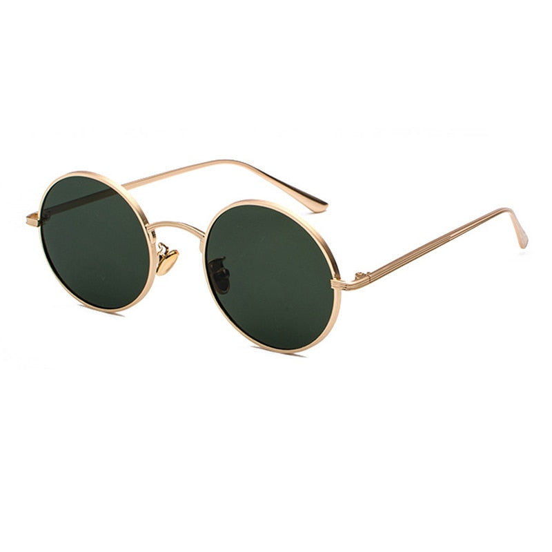 Unisex Solbriller med Rund Retro Design