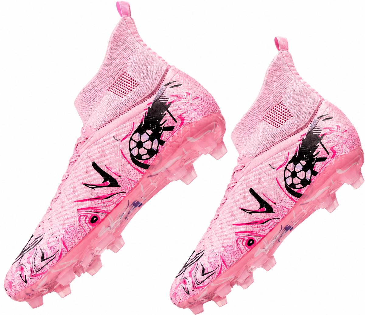 Fodboldstøvler Herre High-Top med Lange Knobber – Bred Pasform