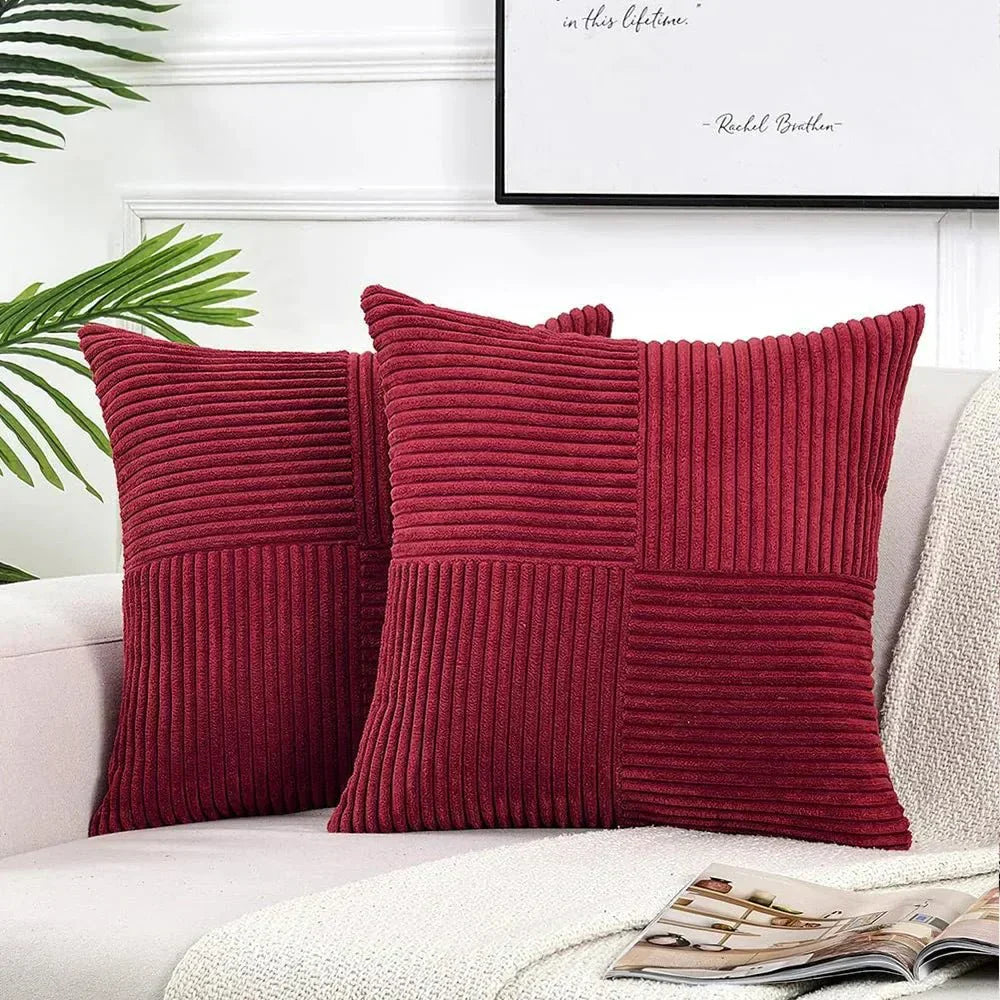 Corduroy Pillow Set – Soft Beige, Timeless Design for Living Room or Bedroom