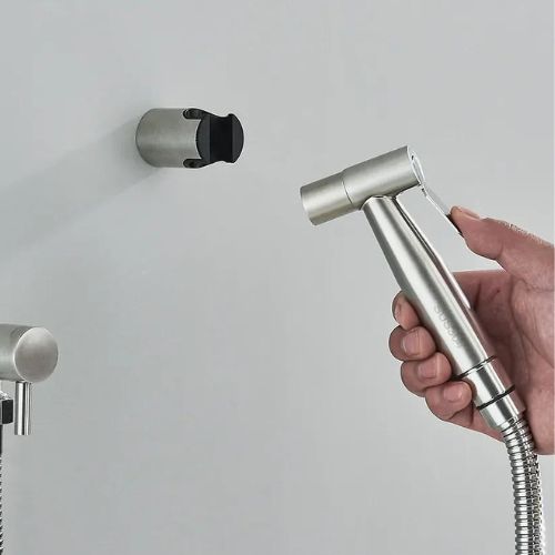 Bidet Hand Shower – Stainless Steel, Modern Design with 1.2 m Hose for Hygienic Use in the Bathroom