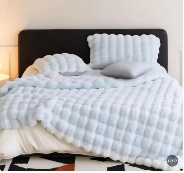 Manta de terciopelo suave - Manta de un solo color para el sofá y la cama