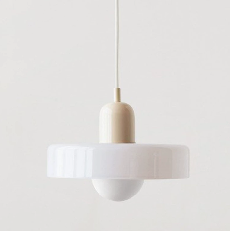 Lampa wisząca – nowoczesna lampa designerska z kolorowego żelaza do jadalni, kuchni lub salonu.