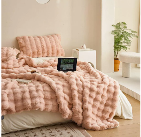 Manta de terciopelo suave - Manta de un solo color para el sofá y la cama