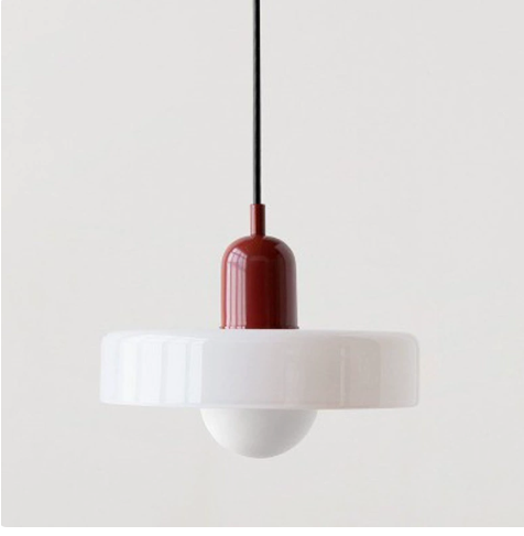 Lampa wisząca – nowoczesna lampa designerska z kolorowego żelaza do jadalni, kuchni lub salonu.