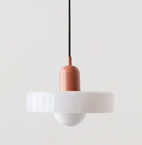 Lampa wisząca – nowoczesna lampa designerska z kolorowego żelaza do jadalni, kuchni lub salonu.