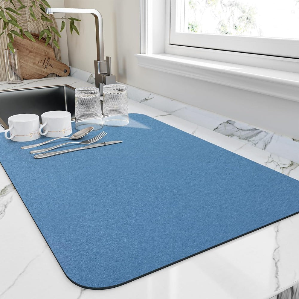 Diatomite Drip Mat – Quick-Drying for Kitchen Counter or Dishwasher