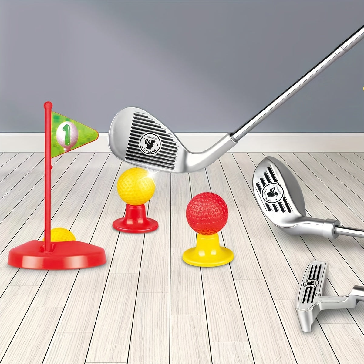 Kid-Friendly Golf Set – Adjustable Cubes and Game Accessories for Indoor and Outdoor Use, Suitable for Children Ages 3 to 8