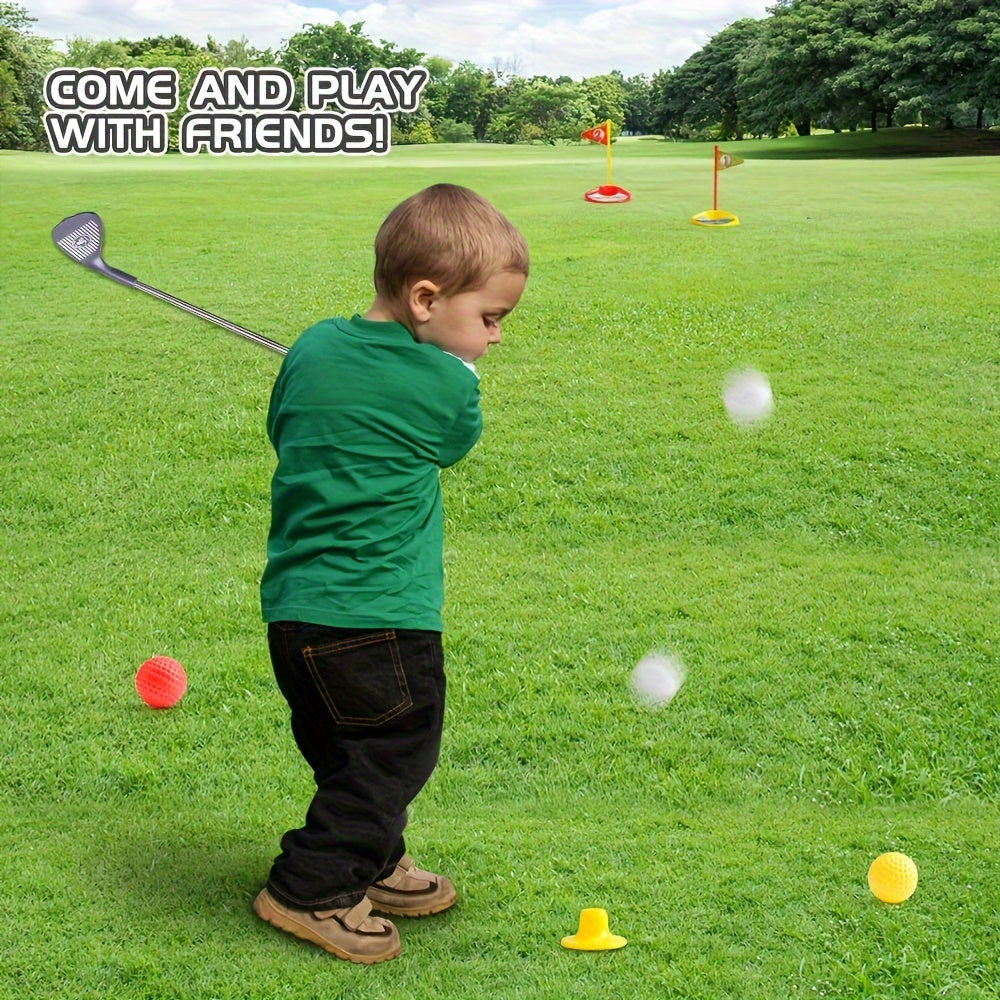 Kid-Friendly Golf Set – Adjustable Cubes and Game Accessories for Indoor and Outdoor Use, Suitable for Children Ages 3 to 8