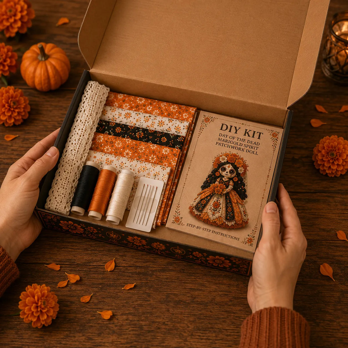 Day of the Dead Patchwork Dukke Hobbysæt til Begyndere