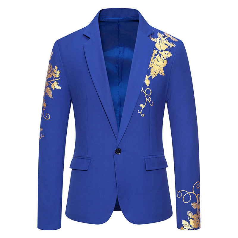 Herre Blazer med Blomsterprint – Slim Fit Jakke