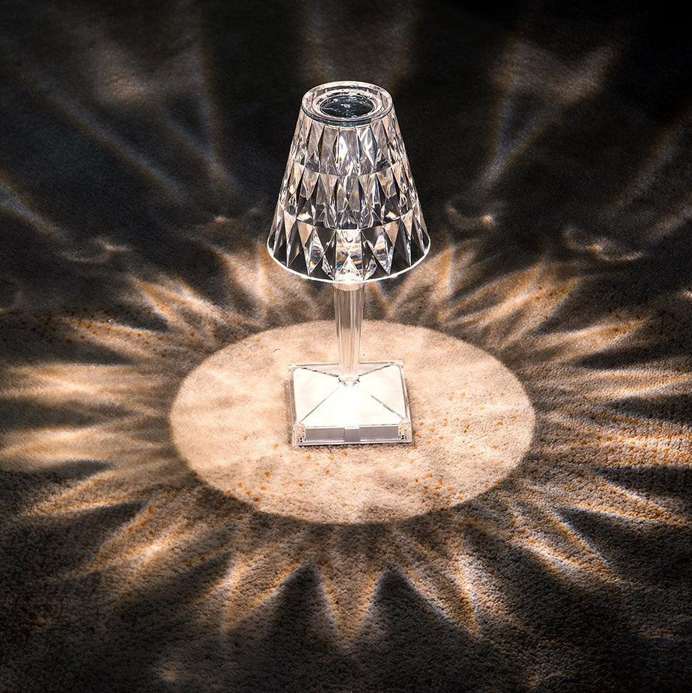 Lámpara de mesa – Acrílico brillante, diseño elegante para el salón o el dormitorio