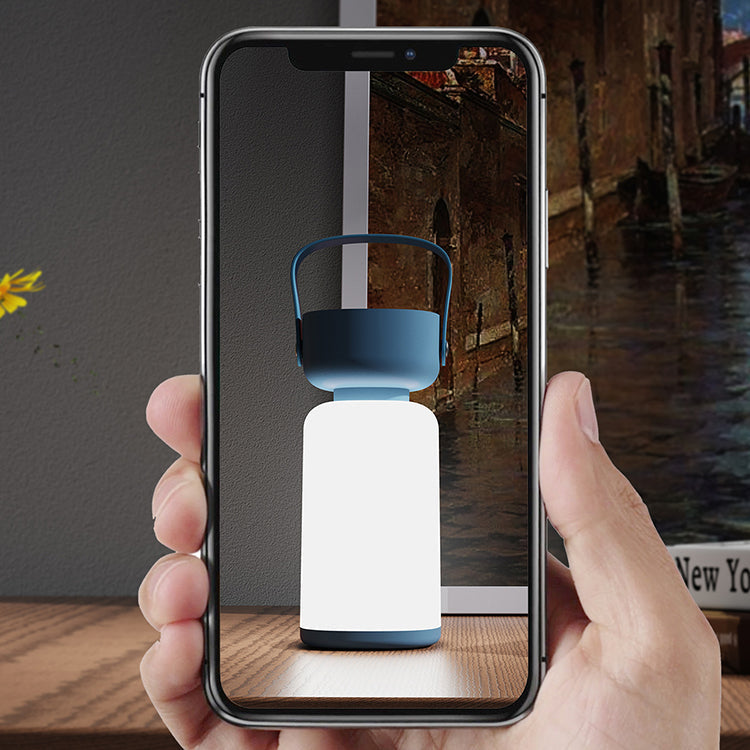 LED Bordlampe Vandtæt og Bærbar - Moderne Cylinderdesign