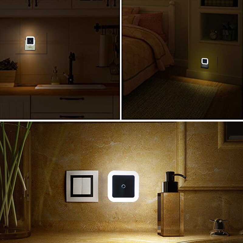 Set of 2 Night Lights – Motion Sensor, Warm White Light for a Child's Room or Hallway