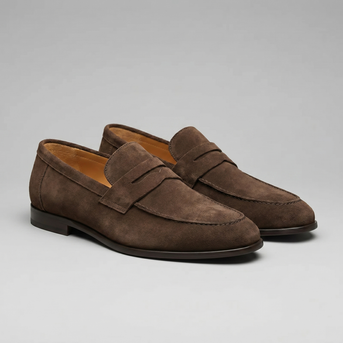 Herre Penny Loafers i Ruskind - Smart Casual Sko